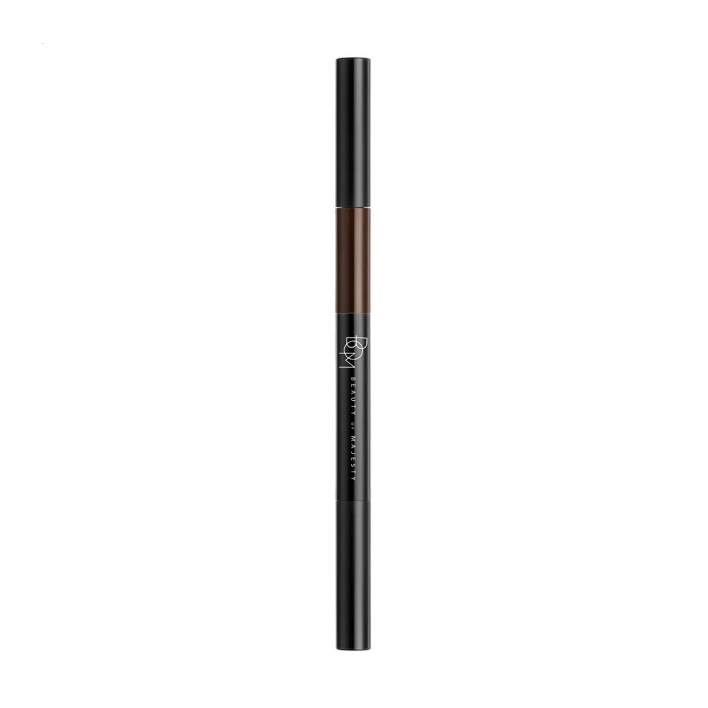Олівець для брів 3 в 1 Beauty of Majesty 3 in 1 Triple Edge Eyebrow 02 Dark Brown, 0.2 г + 0.4 г